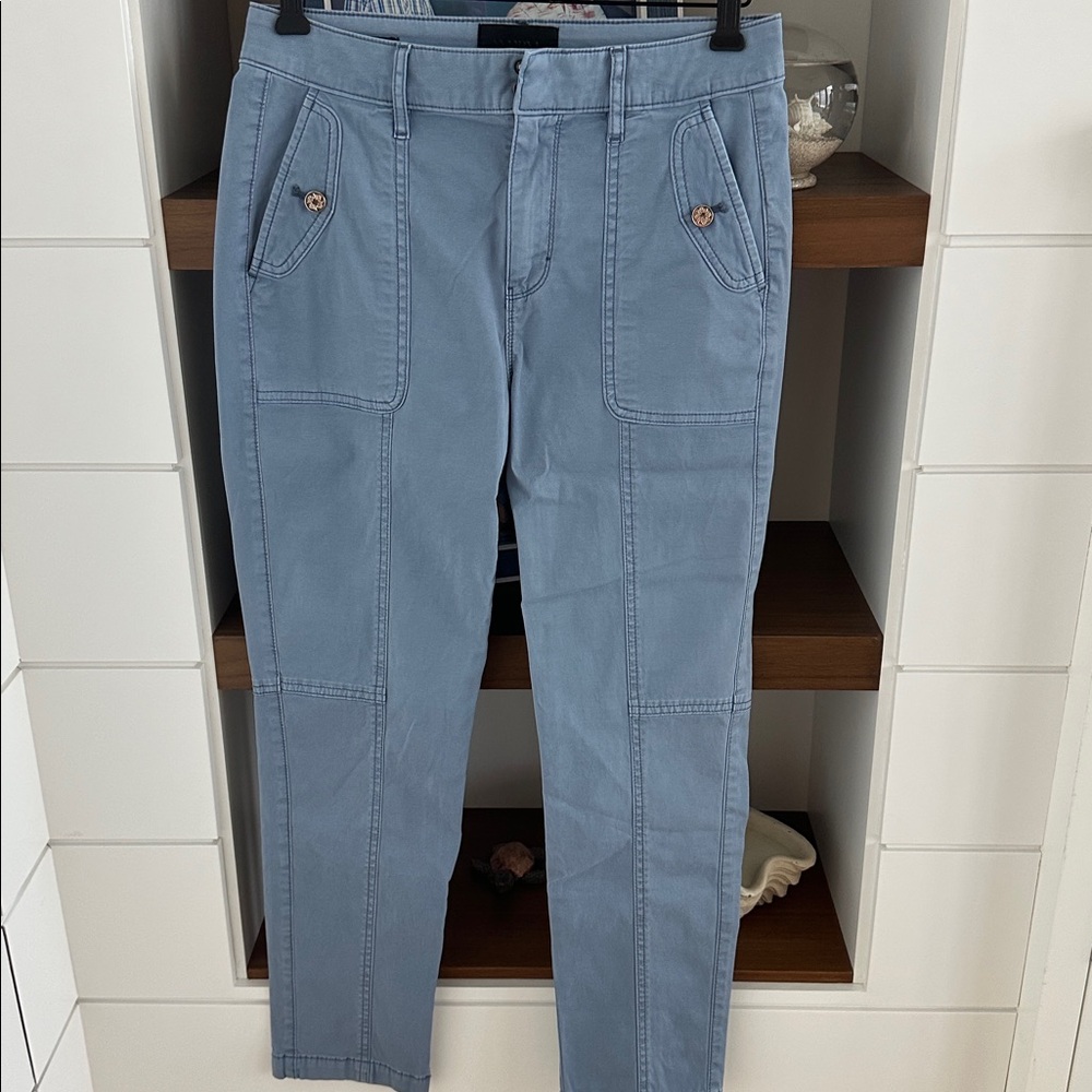 White House Black Market Light Blue High-Rise Pants